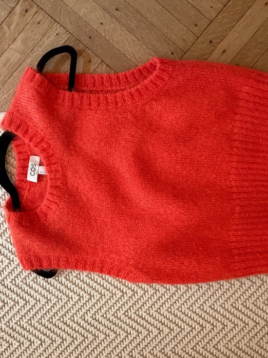COS Sweaters - COS Bright Red Knit Crewneck Sweater Vest